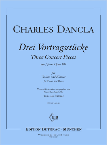 Cover - Dancla, Drei Vortragsstücke aus op. 187